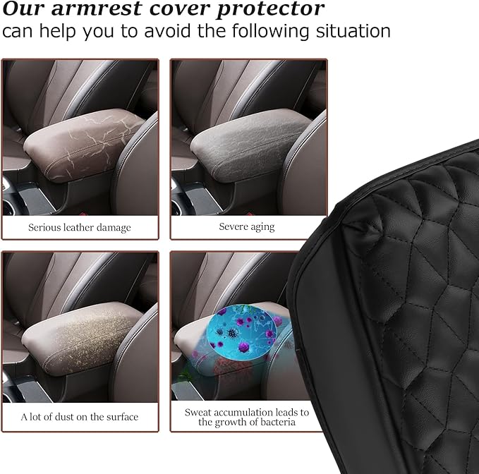 SKTU for 2019 2020 Hyundai Santa Fe Central Console Armrest Pad 2020 Santa Fe TM Seat Box Cover Hyundai Automotive Car Center Console Soft Cushion