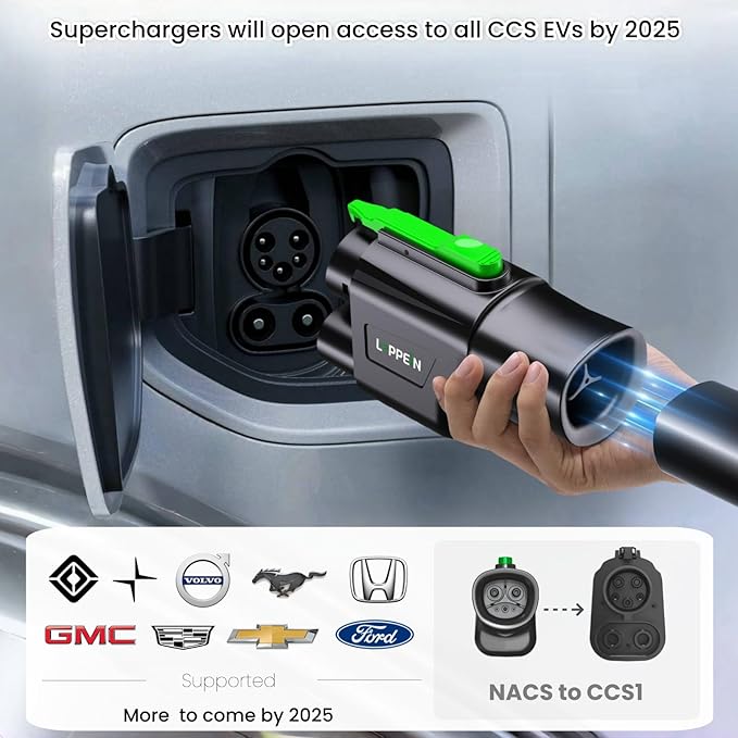 NACS to CCS Adapter, TSL DC Charging Station Adapter for Ford R1V1AN GM V0LV0 M-Benz Air Ariya Prologue,TSL to CCS Adapter DC Fast Charging,Fast Charge CCS1 EV Battery at TSL Super Chargers