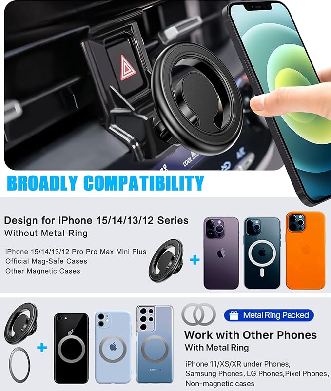 Car Phone Holder Mount, for Toyota Corolla 2024 2023 2022 2021 2020, Air Vent Stand, for Magsafe Magnetic Navigation Bracket, iPhone 17 16 15 14 13 Pro Max Air, All Phones (Not Fit 2019-2012)