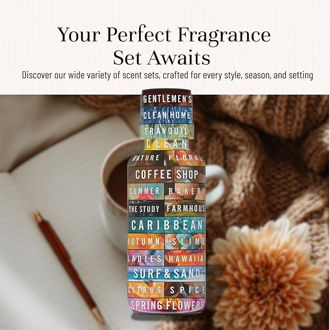 P&J Trading Fragrance Oils for Diffusers for Home Cozy Home Set Fragrance Scents for Candle Making - Soap Making Supplies - Car Diffuser Scents - Essential Home Gift Set - Amber, Clove & More
