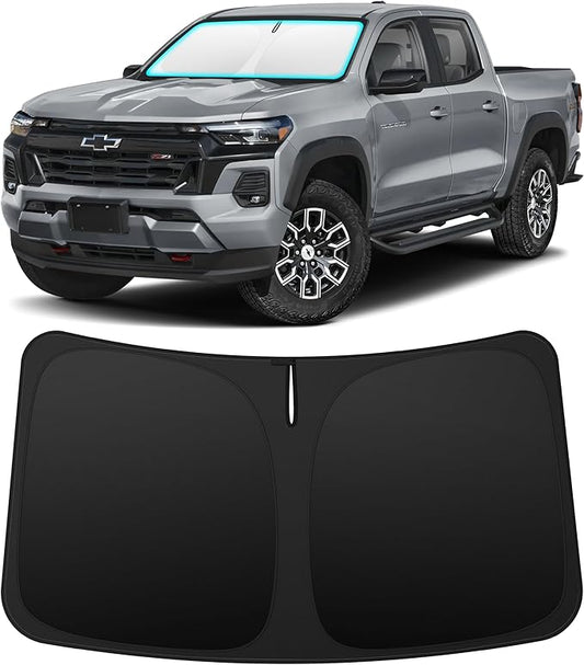INSAUTO Custom Fit Windshield Sun Shade Accessories for Chevrolet/Chevy Colorado 2023-2026, Foldable Front Window Sunshade, UV & Heat Reflector, Keeps Interior Cool, Includes Storage Bag