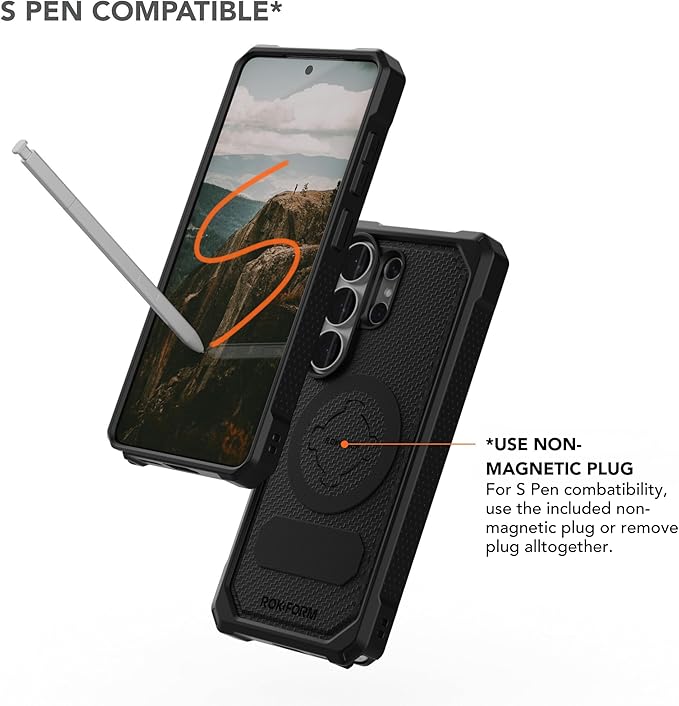 Rokform Rugged Case for Galaxy S26 Ultra, Magnetic Cover, Drop Tested Armor (Black)