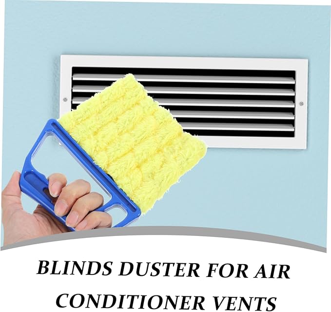 Ipetboom 8pcs Blinds Cleaner Duster Tool Compact Window Blinds Cleaning Brush Washable Duster for Air Conditioner Vents Efficient Dust Removal for Tight Spaces Lightweight Design