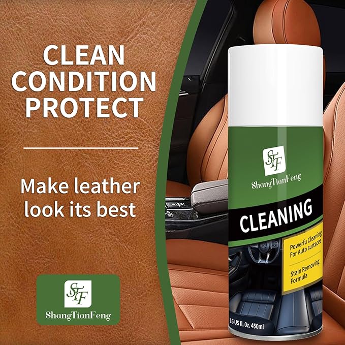 Ultimate 2-in-1 Leather Cleaner & Conditioner for suitable for all leather products, including cars, furniture, shoes, handbags and horse gear. Non-toxic, (450ML*2 pack)