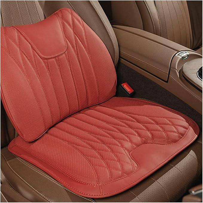 F Car Seat Cushion for BMW All Model I3 I4 I8 X1 X2 X3 X4 X5 X5M X6 X7 Z4 Car Lumbar Support Pillow Auto Seat Waist Back Cushion Y (Color : Red A)