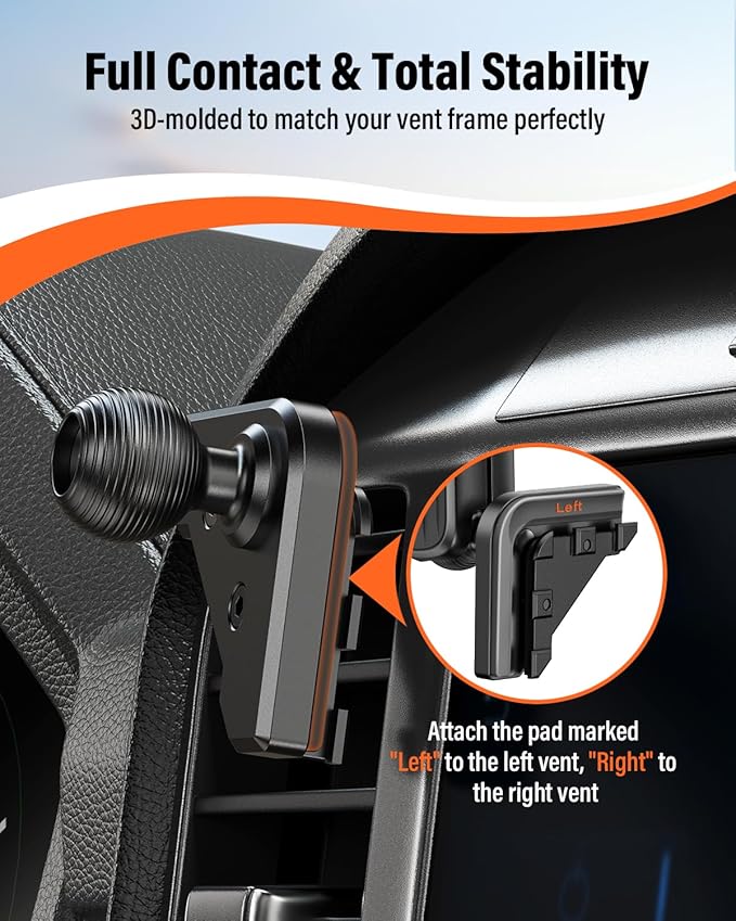 APPS2Car Magnetic Car Mount for Ford F-150 2021-2026 Air Vent Phone Mount, MagSafe Strong Magnet Holder, Metal Socket Arm - No Shake, No Block Airflow, No View Drop