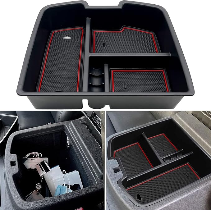 fit for Center Console Organizer Tray 2007-2014 GMC Sierra Chevy Silverado Tahoe Yukon Suburban - GM Vehicles Accessories Replaces 19166288