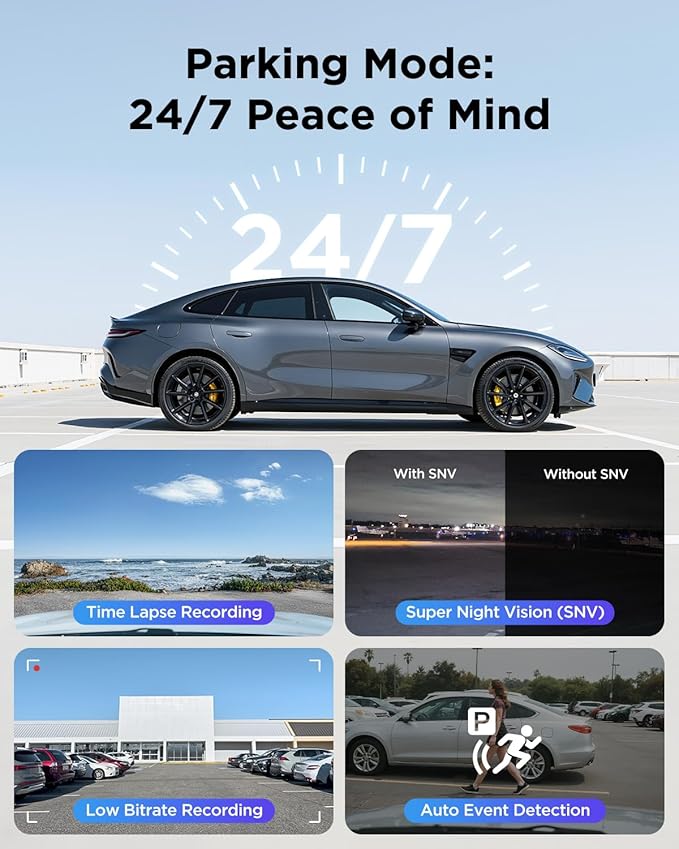 VIOFO A229 Plus 3 Channel Dash Cam, Dual STARVIS 2 Sensors, 3-Channel HDR, 1440P+1440P+1080P Front Inside and Rear Car Camera, 5GHz Wi-Fi, Voice Control, Ultra-Precise GPS, 24 Hours Parking Mode