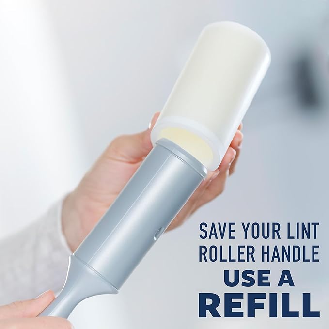 Scotch-Brite Everyday Clean Lint Roller, Lint Remover for Pet Hair, Dark Clothes, Furniture, and Dusty Surfaces, Picks Up Fur & Fluff in Your Home, Car, & Office, 2 Pack, 200 Adhesive Sheets Total