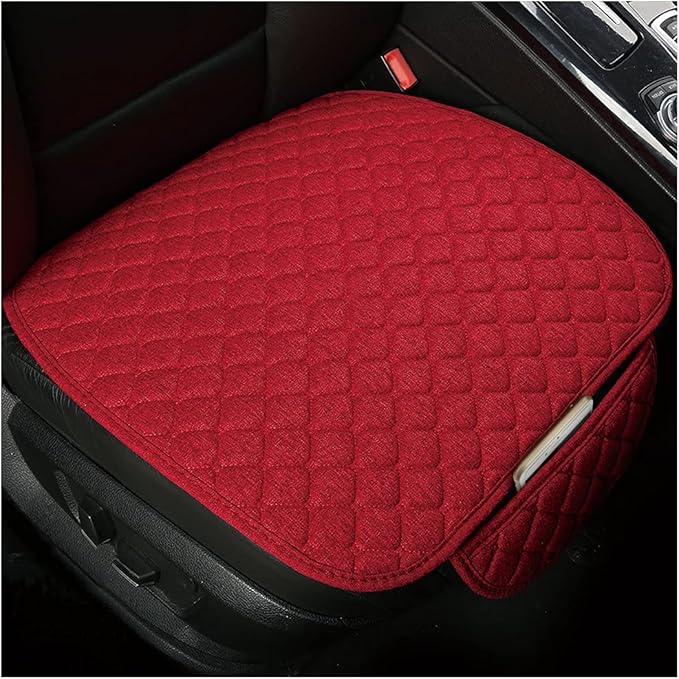 Moly Magnolia Car Seat Cover/Protector, Car Seat Cushion, Breathable, Comfort, Universal for Most Vehicles, Automotive Interior Seat Protector, Car Seat Cover for Men and Women (Red)