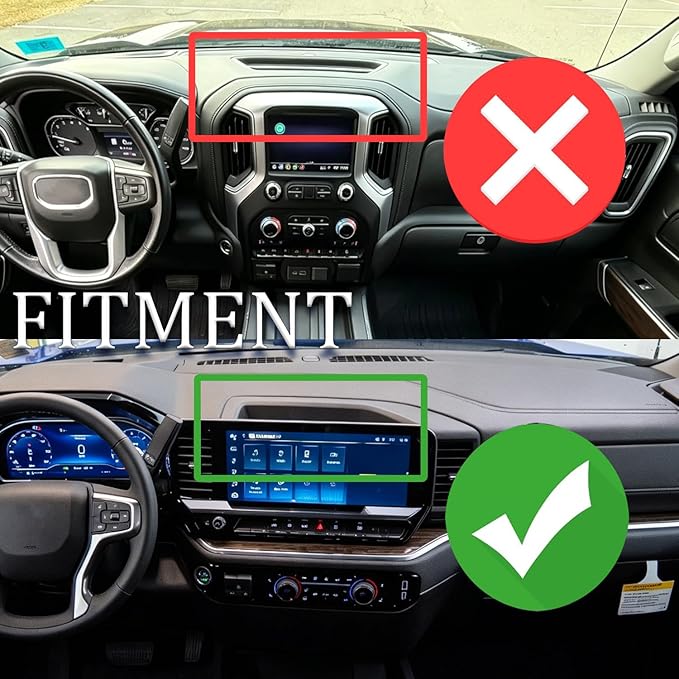 2024 2025 Silverado 1500 Magnetic Phone Mount Compatible with 2022 2023 2024 2025 Chevy Silverado GMC Sierra Accessories Metal Cell Phone Holder Dash Platform Mount(No-Drill Installation)