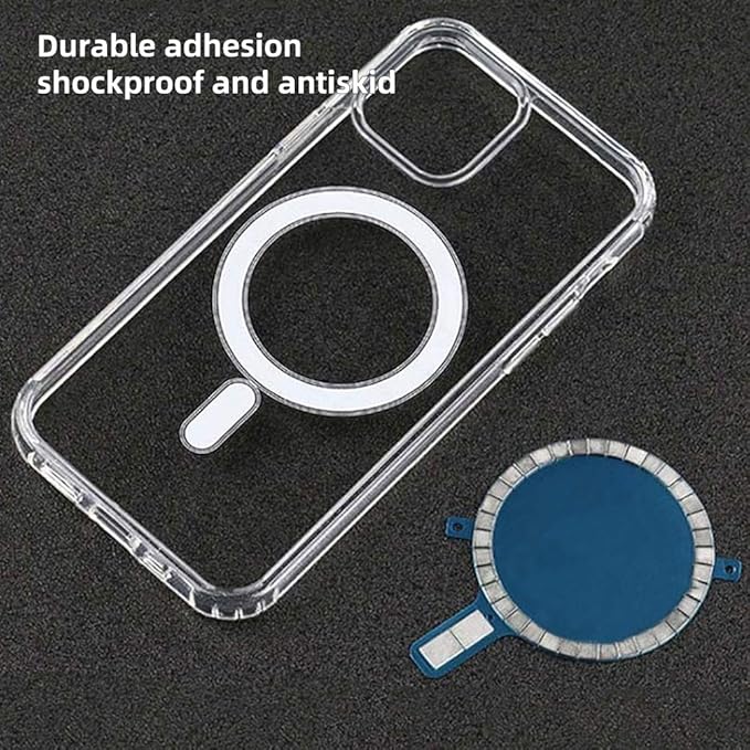 Mag Safe Case Magnet Sticker XZC 2Pcs Strong Magnetic Wireless Charging Magnet Mag Safe Sticker Magnet Circle for iPhone 12 Pro Max 12 Mini 11 Xs Xr 8 Mobile Phone Case