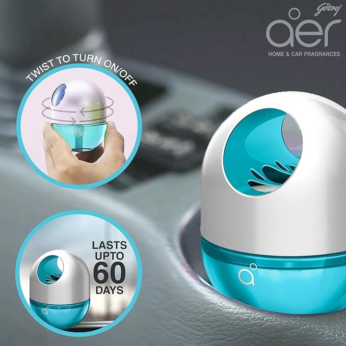 Godrej 9K-YLA1-BZ9Q AER Twist-Cool Surf Blue Air Freshener