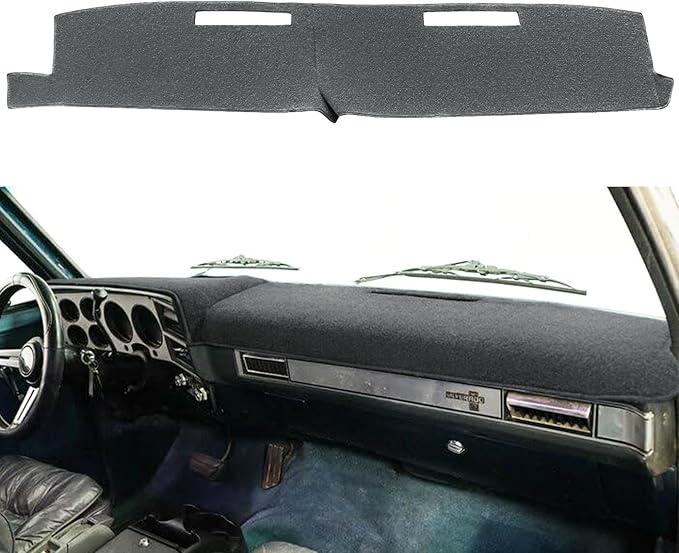 Dash Cover Dashboard Cover Mat Fit for 1981-1991 Chevrolet Chevy C/K/R/V Series Blazer,GMC C/K/R/V Series Jimmy (Dark Gray)