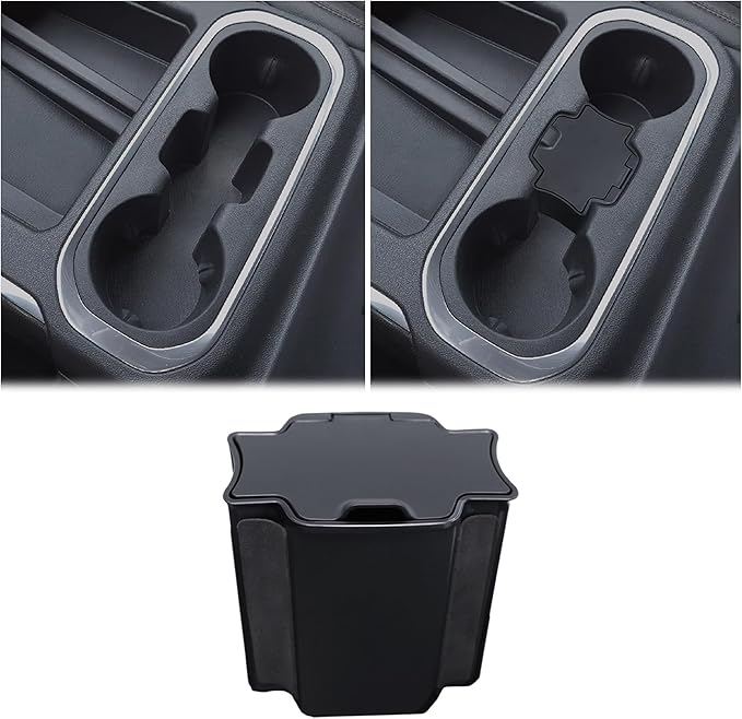 JKCOVER Center Console Coin Box Organizer Compatible with 2019-2022 Silverado/Sierra 1500 and 2020-2023 Silverado/Sierra 2500HD 3500HD Accessories (Full Console w/Bucket Seats Only)