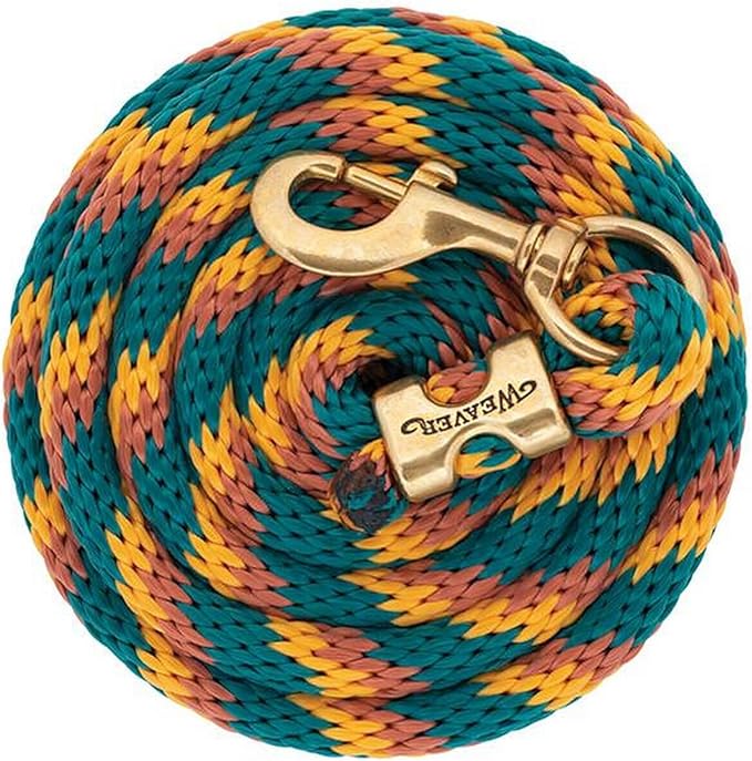 Weaver Equine Performance Lead Rope, Long Horse Lead Rope with Quick Halter Attachment, Soft Comfort Grip, Barn Horse Tack for Daily Use & Showing