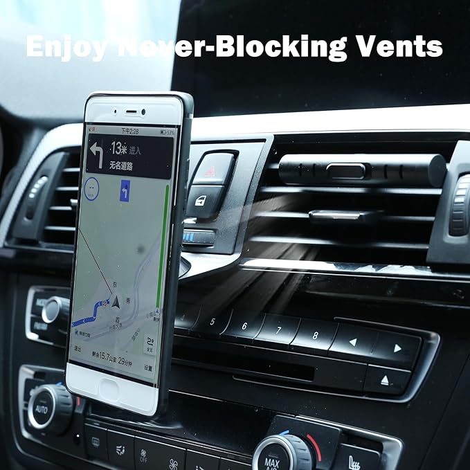 Car Mobile Phone Mount Compatible with BMW 3 4 Series M3 M4 F30 F31 F32 F33 F34 F36 F80 F82 F83 360-Degree Rotary Cell Phone Holder Navigation Bracket Accessories(Magnet)Suggested Purchase Style B