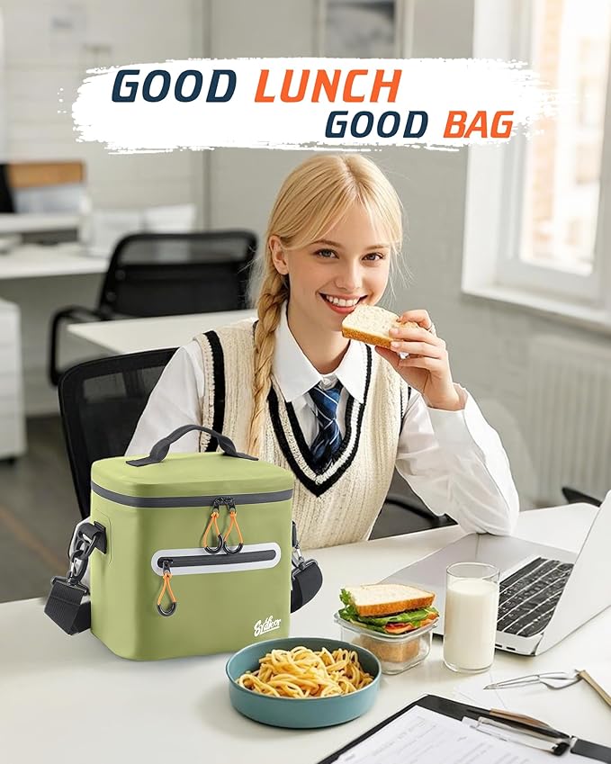 Soft-Sided Cooler Bag, 7/16/30 Can Insulated Lunch Box, Waterproof, Leak-Proof, Portable Lunch Bag for Work, Beach, Drink, Travel, Camping, Picnic