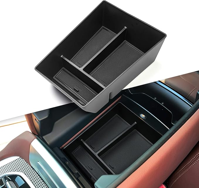 Jaronx Compatible with BMW X5 G05/ X6 G06/ X7 G07 Center Console Organizer, Console Organizer Tray Storage Compatible with BMW X5 G05/ X7 G07 2019-2026, X6 G06 2020-2026