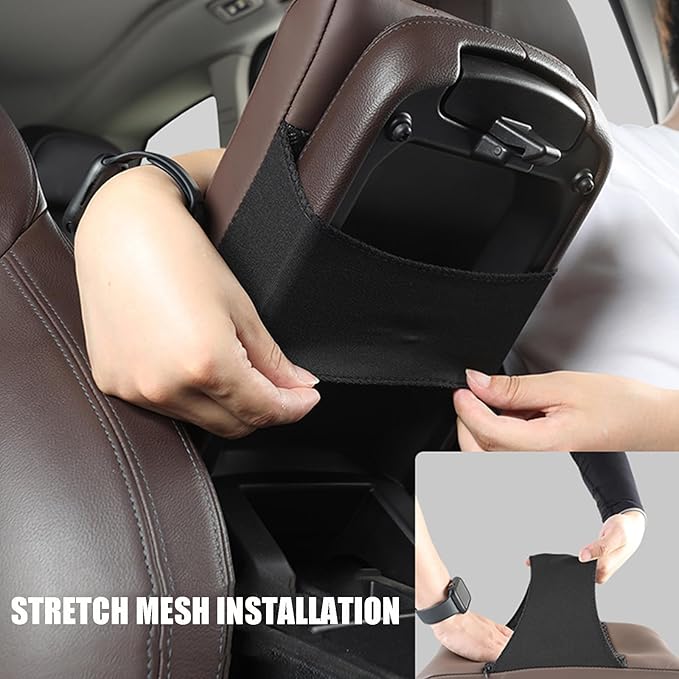 Car Armrest Cover Pad for Hyundai Elantra 6.Generation (AD) 2015-2020 Premium Leather Center Console Armrest Cushion Pad Anti-Scratch Waterproof Auto Interior Accessories White Style