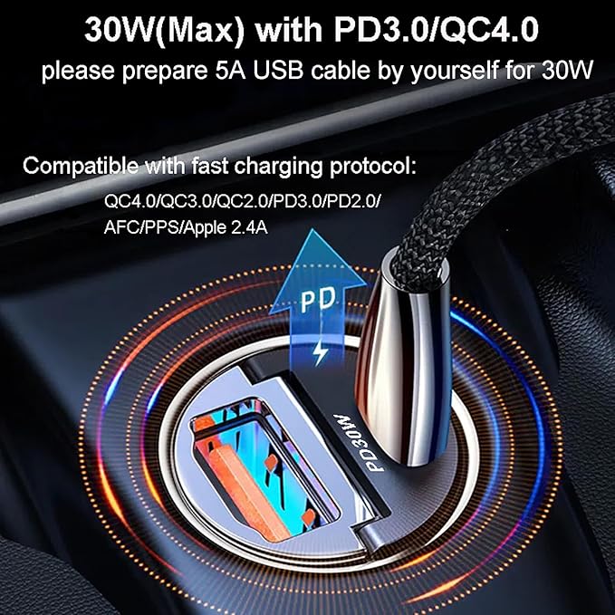 for Qi2 15W Magsafe Car Cup Holder Charger [Heat Restriction], Magnetic Cup Holder Phone Mount Wireless Charger, Fast Charging for iPhone 17 to12 Series[with 30W PD3.0&QC4.0 Car Adapter]