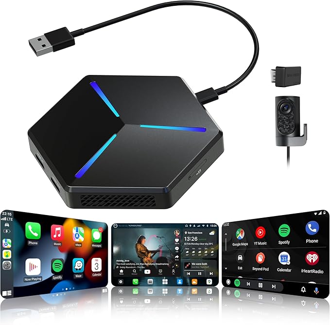 Magic AI Box, Wireless CarPlay/Android Auto, CB7 Pro ScenePilot 2.0, Full Android Apps, Split Screen, HDMI Out for Rear Display, GPS TrackHU