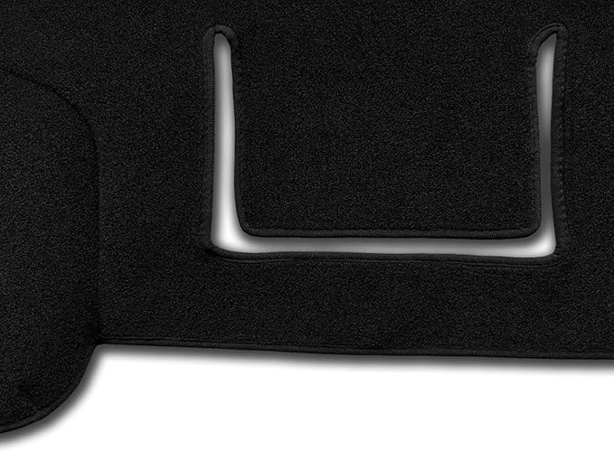 Yiz Dash Cover Mat Custom Fit for Ford F150 Raptor 2009 2010 2011 2012 2013 2014 with Light Sensor Dashboard Cap Pad Carpet Protector(09-14 Black) J21