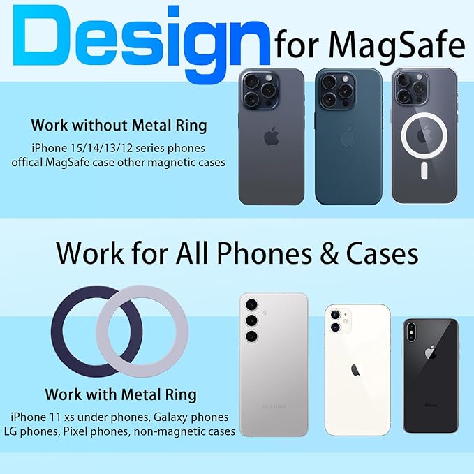 Mag safe Car Mount, Phone Holders for Your Car, [Strongest Magnets][Unlimited Angles]Magnetic Car Phone Holder Vent, Car Accessories for iPhone 16 15 Pro Plus Max 14 13 12 Mini Mag Safe Case Phones