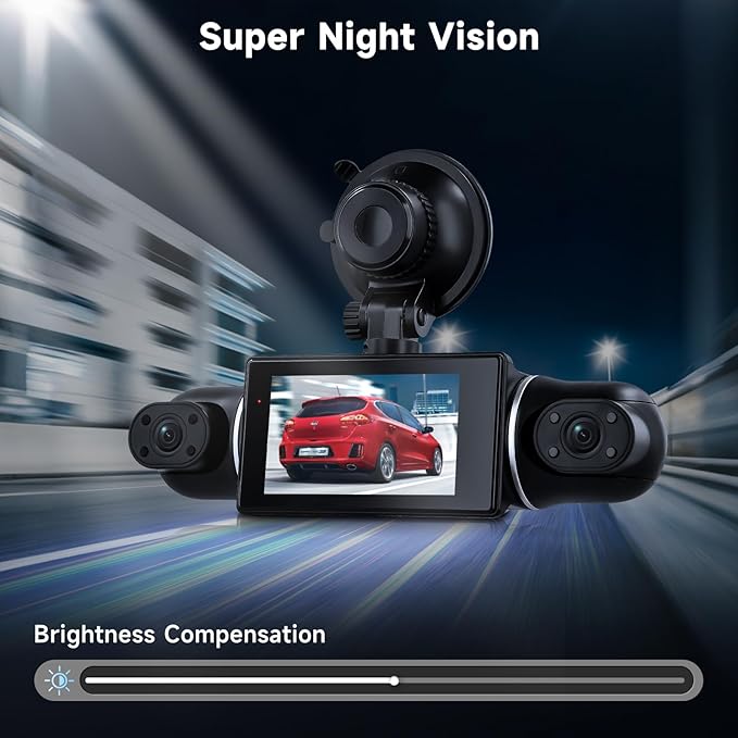 4 Channel Dash Cam Front and Rear Inside 360° Dash Camera for Cars 4 Channel Dash Cam Front and Rear Inside,IPS 4K/2K Dash Camera WiFi APP,G-Sensor 24/7 Parking Mode,170° Loop Recording