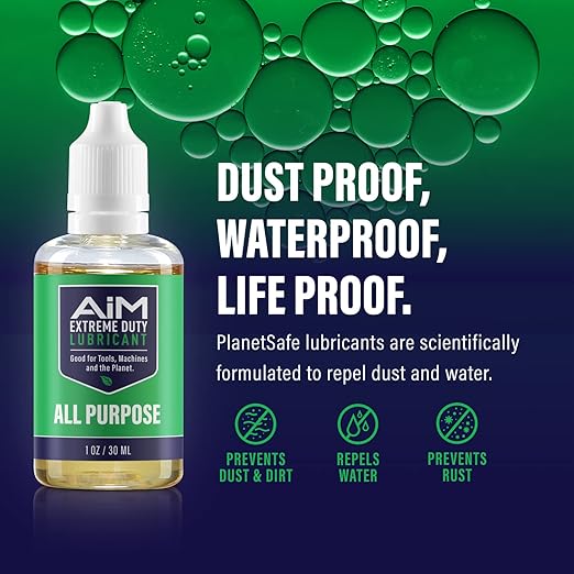 PlanetSafe Lubricants Hedge Trimmer Oil for Blades - 1 oz + 4 oz - Spray & Cleaner for Tools - Lubricating Oil for Mini Chainsaw - Resin Solvent for Hedge Trimmer - Made in The USA!