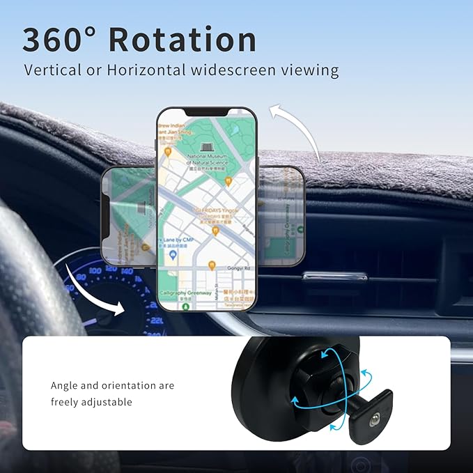 Car Phone Mount for Toyota Corolla 2017–2019,Magnetic Vehicle-Specific Dashboard MagSafe Phone Holder,360° Rotating Magnetic Mount Compatible with iPhone 12–17 and Android,Corolla Auto Accessories