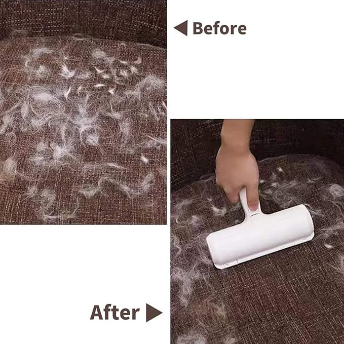Pet Hair Removal Tool for Furniture, Couch, Bedding, Clothing and Carpets Dog and Cat Hair Removal Roller, Reusable Roller, Fur Removal Tool for Pets, Cleaning Scraper Hair Removal Tool