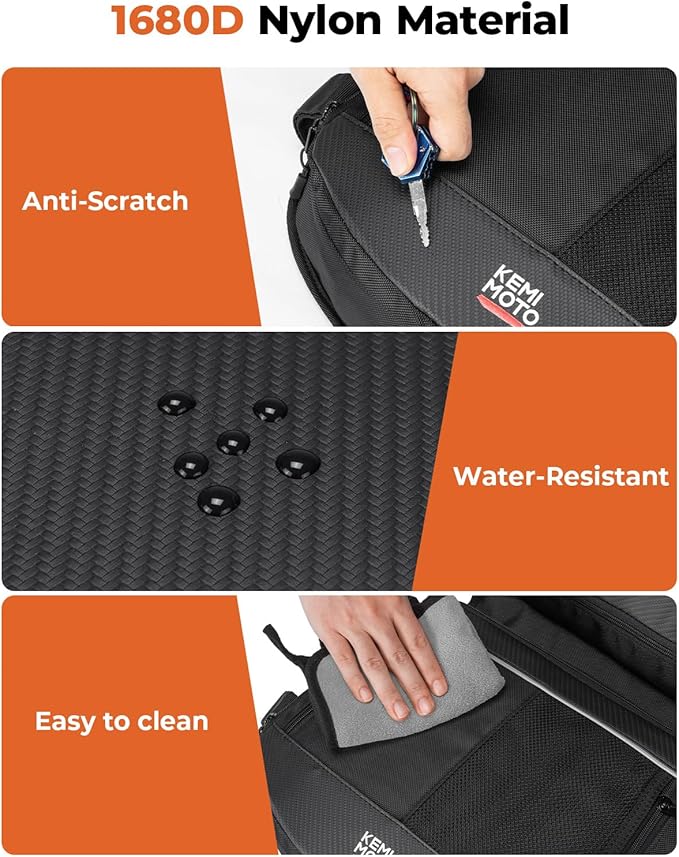KEMIMOTO X3 Roof Storage Bag, Electric Device Tablet Holder Overhead Bag Compatible with 2017-2025 Can-Am Maverick X3 Max RS DS Turbo R, Black