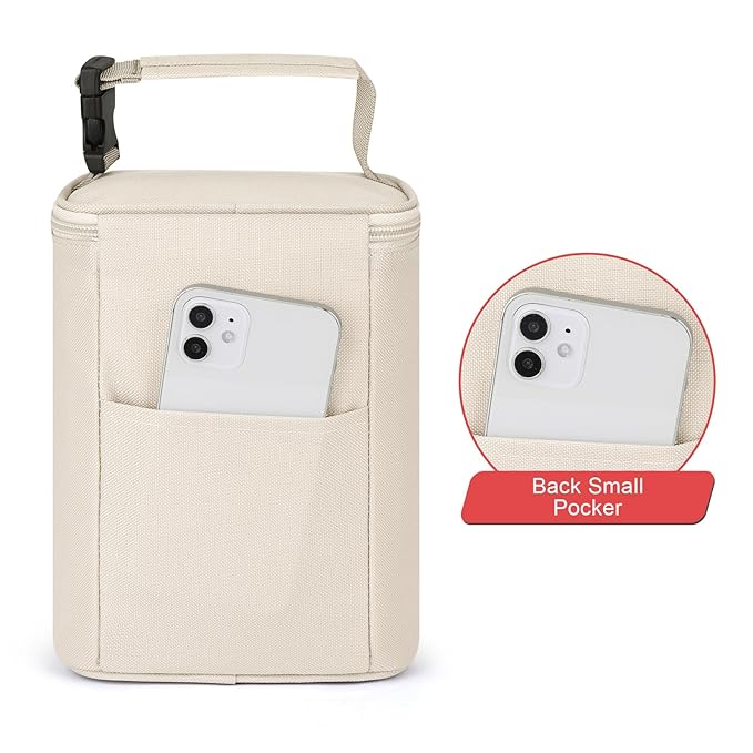 Accmor Breastmilk Cooler Bag, Baby Bottle Cooler Bags, Insulated Bottle Cooler Tote Bags On The Go, Fits 4 Large 8oz Bottles, for Nursing Mom Daycare Travel