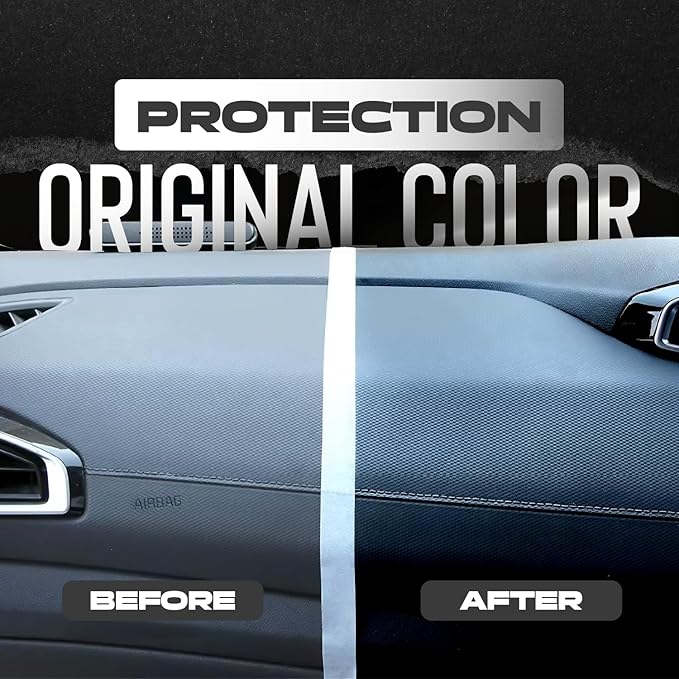 GX-3 Plastic Restorer – Black Plastic Restorer for Cars & Automotive Trim Restorer – Interior Car Cleaner & Exterior Faded Plastic, Vinyl & Rubber Renewer with Aloe Vera 4PK (14 fl oz)
