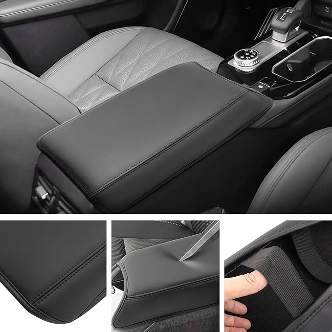 SXCY for 2025 2026 Mitsubishi Outlander Armrest Cover [Outlander Gas Only] for 2025 2026 Mitsubishi Outlander Accessories 2025 2026 Outlander Center Console Cover Middle Console Cover (Thin Cover)