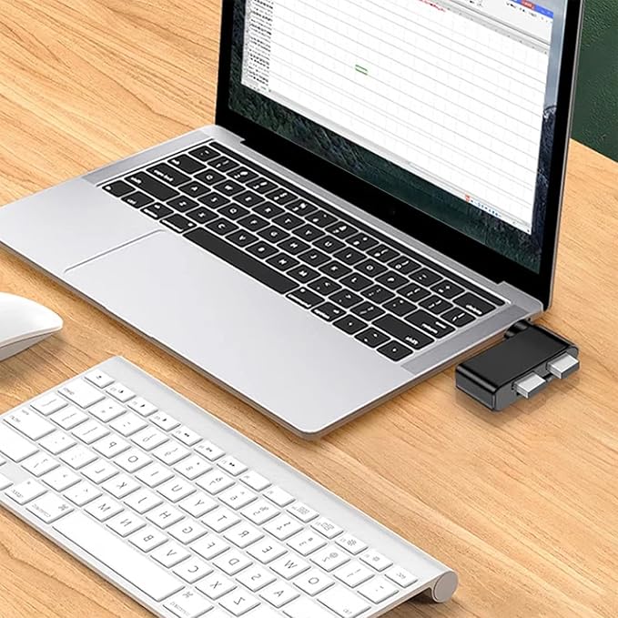 Rotatable USB Hub – ABS 4.5x5.5x2cm | USB Hub, 4 Port Mini USBs Extender with 480Mbps High Speed Data Transfer and Rotating Design | Multifunctional Splitter for Notebook Laptop Tablet Car Use