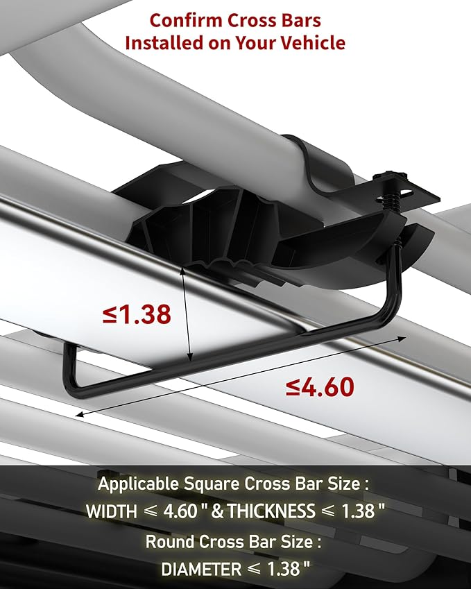 DEXSO 51" x 36" Universal Roof Rack Basket with Cargo Net, 200 Lbs Capacity Rooftop Cargo Carrier Basket, Heavy Duty Luggage Holder Rack for SUVs, Trucks, Vehicles