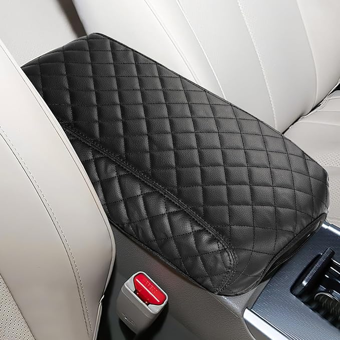 JOYTUTUS Center Console Cover Compatible with 2013-2018 Nissan Altima Leather Armrest Cover Center Console Cushion Nissan Altima Accessories