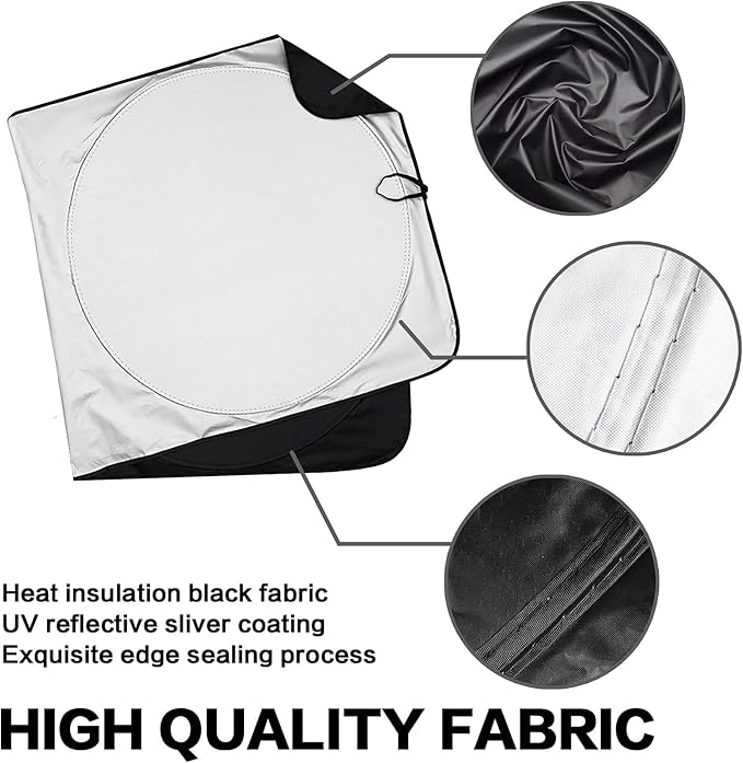 Dinosaur Windshield Sunshade for Car SUV Truck Foldable Uv Ray Reflector Front Window Sun Shade Visor Shield Cover -59" X 31"