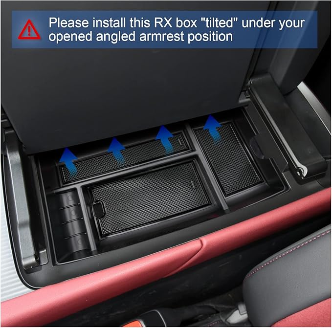 SXCY for 2023 2024 2025 2026 Lexus RX 350 Center Console Organizer 2023 2024 2025 2026 RX 350 Accessories Console Tray for 2024-2026 RX Hybrid RX 350h/ RX 500h F Sport Premium+/ Luxury
