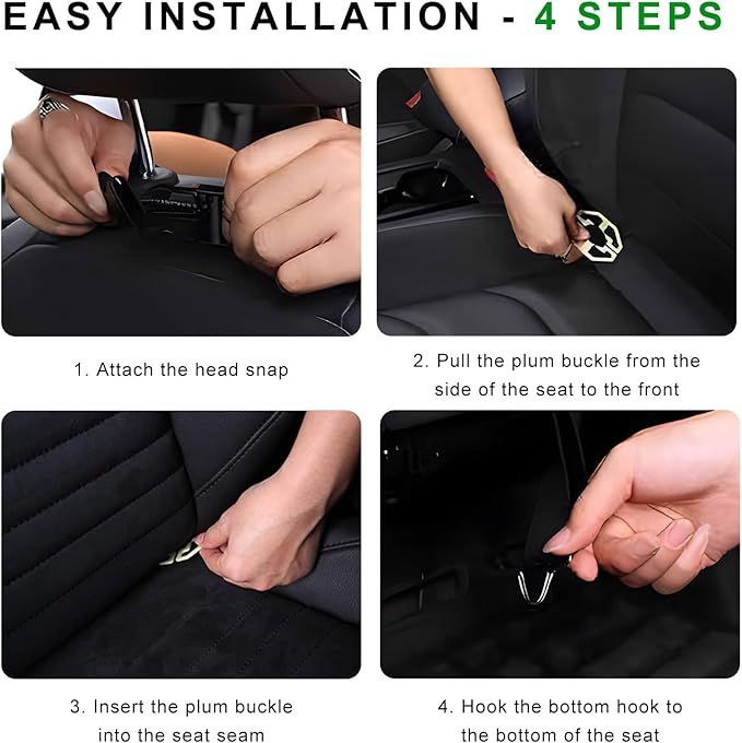 2PCS Car Backseat Organizer, Leather Multi-Pocket Seat Back Protector with Foldable Table Tray, Multifunctional Vehicle Storage Organizer Kick Mat for Kids Toddler Travel (Coffee)