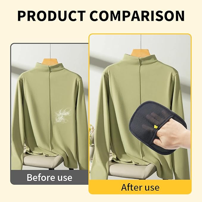 1 Pcs Pets Static Removal Gloves, Reusable Cat Dog Electrostatic Hair Remover Grooming Glove Tool