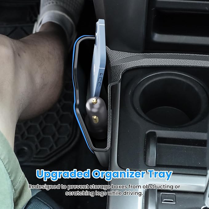 DIAMOOKY 3PCS Center Console Organizer Compatible with Toyota 4Runner 2024 2023 2022 2021 2020 2019-2010 Glove Box Organizer Gear Shift Tray Armrest Storage Box 5th Gen 4 Runner Accessories