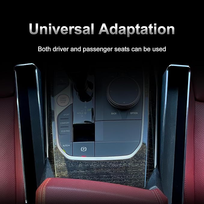 2 Pack Car Seat Gap Filler - Tool-Free Install, Large Capacity Organizer, Stops Phone/Keys Falling, Fits Most Cars, SUVs & Trucks
