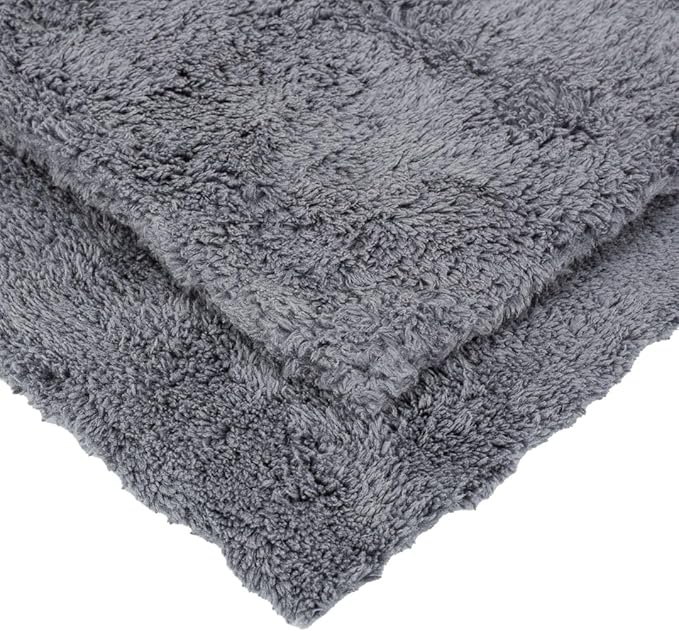 Maxshine 16" x 24" Universal 3-Pack Grey Microfiber Towels – 600GSM Edgeless Design – Ultra-Soft, High-Absorbency Towels for Car Detailing, Polishing & Scratch-Free Cleaning