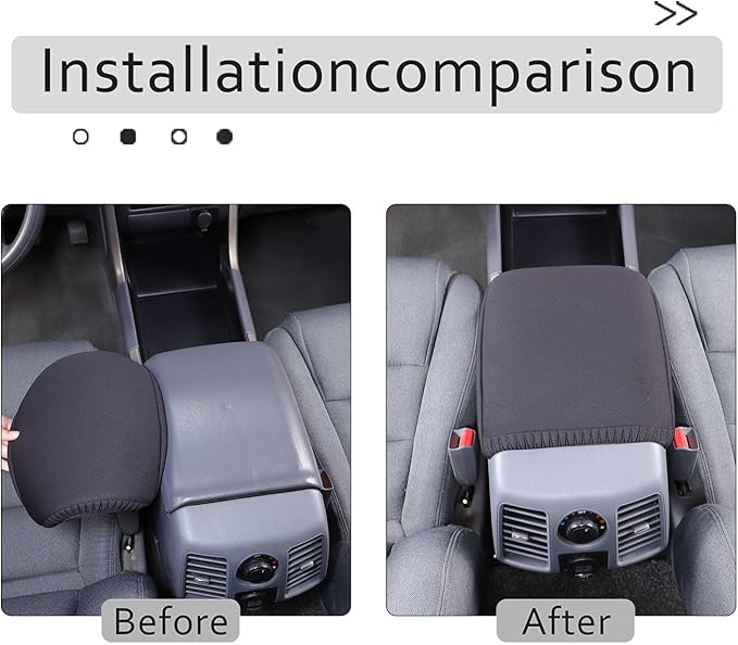 Center Console Cover Pad for Honda Pilot 2003 2004 2005 2006 2007 2008 Accessories, Console Arm Rest Lids Cover Pad, Car Armrest Seat Box Cushion Protector, Armrest Pillow, Auto Armrest Cover, Fabric