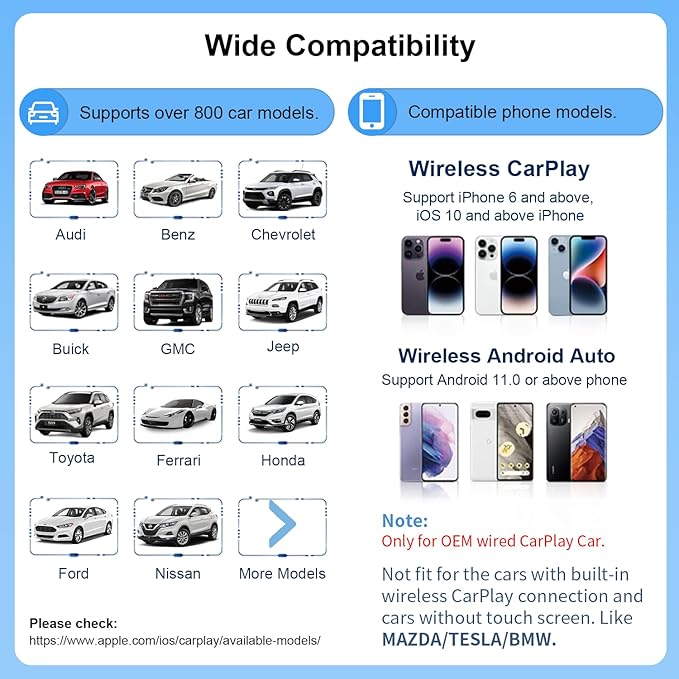 Magic Box 3.0 Support YouTube/Netflix, 2025 Upgraded 4 in 1 Wireless CarPlay Adapter, Smart Netflix carplay Adapter Ai Box, Car Video Box