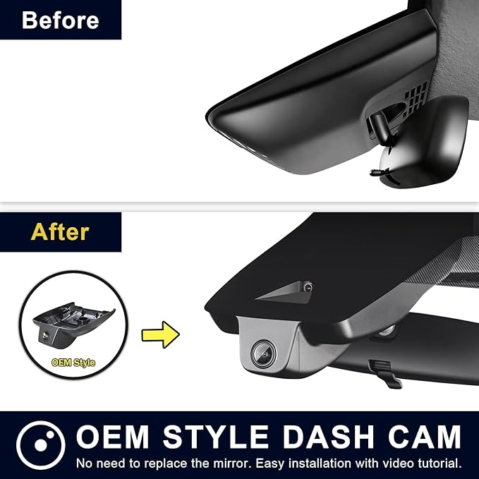 mangoal 4K Dash Cam Custom fit for Toyota Corolla Gen12 E210 2023 2024 2025 2026 (Model A),LE SE XLE XSE Hybrid Hatchback,Integrated OEM Look,2160P UHD Video,App & WiFi,Loop Recording, 64GB Card