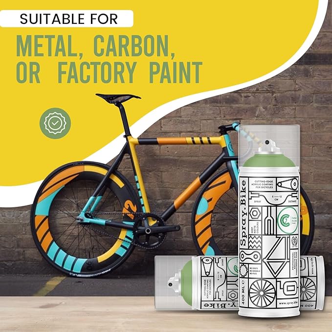 Spray.Bike Spray Paint | Designed Mainly for Bicycles | Multi-Use Acrylic Spray Paint for Metal, Plastic | High Coverage Bike Paint, 400ml, Royal Oak